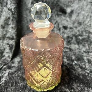 Pink bottle decanter